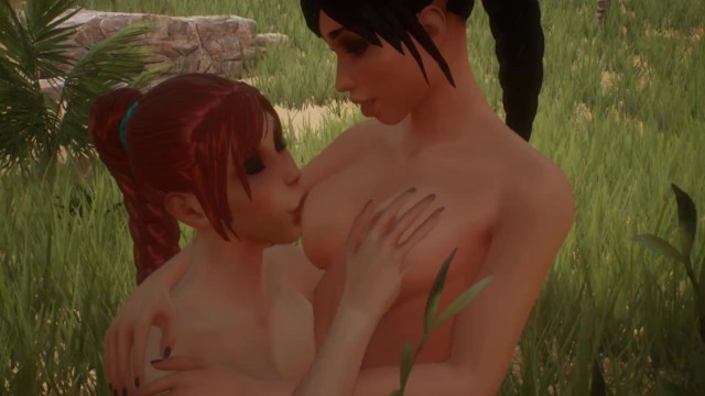 Jungle Life Lesbian Wild Nipple SuckingAnd Tits Play Day 2