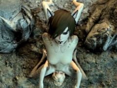 Pussy Lover Alissa Eats Cat Girl's Ass and Cum after Hot Lesbian Sex in Skyrim - EP 6.