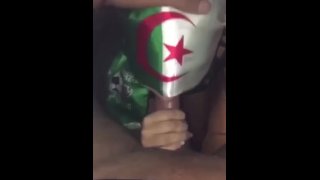 Алжирская Женщина Сосет Лучшую Пасту Марокканскому Мужчине