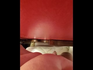 pissing, solo female, bed pissing, vertical video