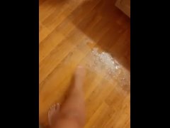 My Insanely HUGE Squirt Puddle! I love playing with my squirt juice ☺️🥰