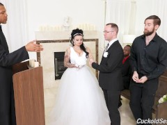 Video Payton Preslee's Wedding Turns Rough Interracial Threesome - Cuckold Sessions
