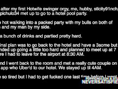 Video hotwife hotel sex first threesome with two hung bulls from swinger websites in Dallas
