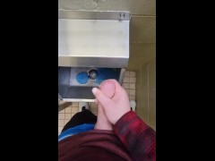 Johnholmesjunior in very risky mens public vancouver bathroom