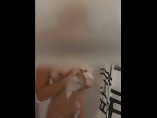 showering, vertical video, amateur, big tits