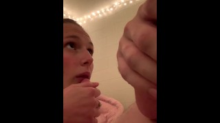 My Small Cock Is Sucked By A Girl
