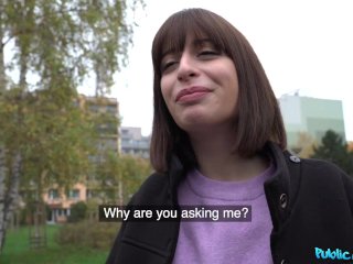 Public Agent - Petite Silvia Soprano Accepts A Game Of Truth Or Dare With A Stranger To Get Cash