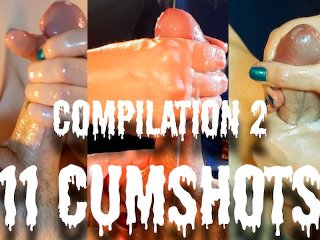 massage, bwc, milf handjob, cumshot compilation