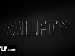 Video Milfty - Big Titted Milf Lifts Her Skirt And Bounces Her Fit Booty On Lucky Stud To Close The Deal