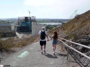 Preview 2 of Hiking date with petite redhead spinner
