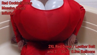 WWM - Inflación masiva de vestidos Red pecho
