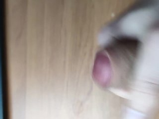 Little cumshot while watching a porn vid of moans