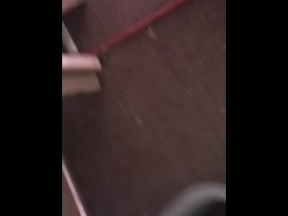 Public cum and piss in abandoned house