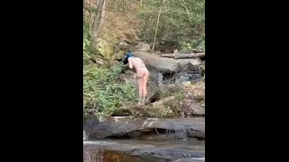 Hiking Trail Naked Dare Nearly Caught