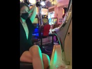 Preview 5 of Exhibitionist Wife Flashing in Vegas Casino