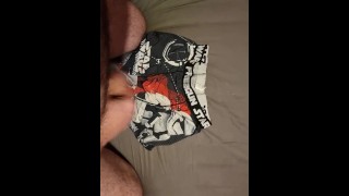 Cumshot on my Freegun Star Wars boxers