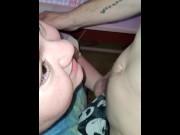 Preview 3 of Watch Pinkpixie420 as she pleases her "daddy" by gagging on his cock(teaser)