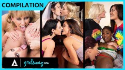 GIRLSWAY - 性感口渴的花痴有狂野的狂欢汇编