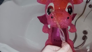 Big purple dragon Peeing#3