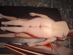 Curvy Pale Redhead Milf Full-Body Oil Massage and Thick Juicy Thighs Thighjob Cum - Ginger Ale
