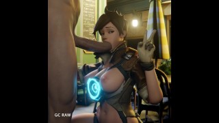 Trace Blowjob Sucked a Big Dick to pay for dinner. GCRaw. Overwatch 