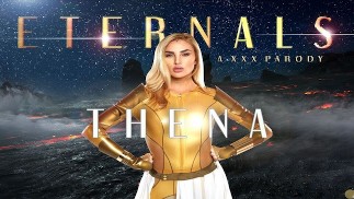 Грудастая красотка Кензи Энн в роли ETERNAL THENA Is All Your VR Porn