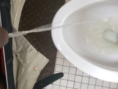 A quick piss at the doctor's office.