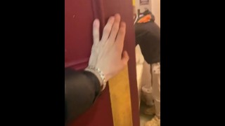 In The Public Restroom Twink Sucks Dick And Swallows Cum