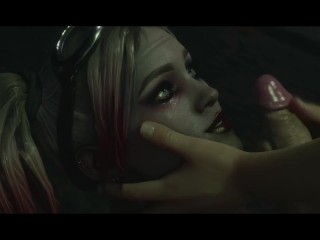 Harley Quinn - Titjob Facial Cumshot 3D Hentai - Door RashNemain