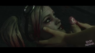 Rashnemain Created This Harley Quinn Titjob Facial Cumshot 3D Hentai