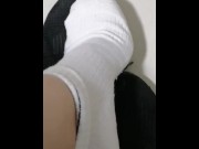 Preview 2 of White socks Jerking off