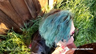 Trespasser would rather suck cock than talk to the police.  She doesn't care for the taste of cum.