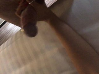 3 some with 2 huge cocks, one stretching my tight pussy, one in my hand