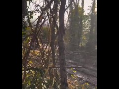 Caught naked in woods twice by cyclists 