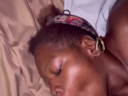 Preview 5 of  Ebony thot getting a facial