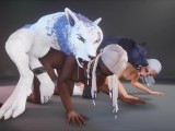 Werewolfs breed Busty girls Otgy | Big Cock monster | 3D Porn WildLife
