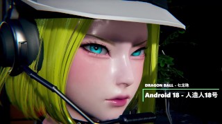 DRAGON BALL - Android 18 × Master Roshi × politievrouwen - Lite-versie