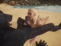 Chubby Girls wants to Fuck too | Big Cock Werewolf | 3D Porn Wild Life