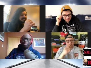 podcast, foursome, glasses, webcam