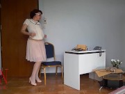 Preview 1 of Upskirt secretary. SeXretary. No panties office milf. Nude office. Naked secretary at office. cam 1
