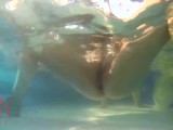 Underwater pussy show. Mermaid fingering masturbation Cam 3 2