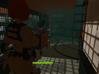 Haydee II [PornPlay Hentai sex game] Ep.1 nude_redhead androidwoman wandering in the maze