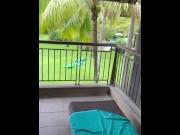 Preview 3 of Blowjob and Cumshot at shower Tahiti hotel