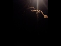 Driving around rubbing my cock