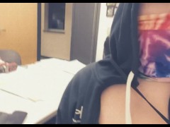 Playing Hide N Seek with my Coworker.