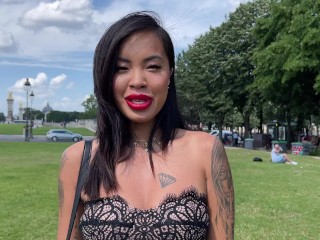 Jade Asiatique premier casting porno et anal