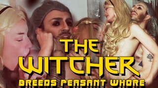 The Witcher Cría Puta Campesina [Cosplay Facefuck y Paseo]