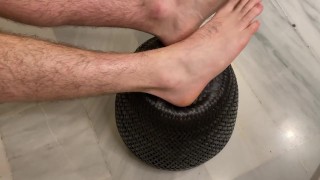Macrophilia - tied to footstool permanently 