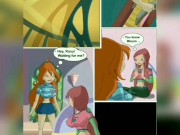 Preview 1 of WINX COMIX EPISODE #7 Threeway With Bloom And Roxy