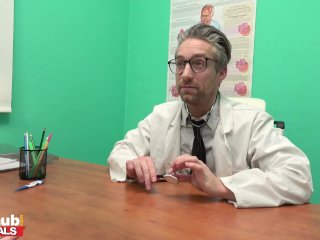 FAKEhub - Sexy Misha Cross almost gives her big cock doctor a heart attack!